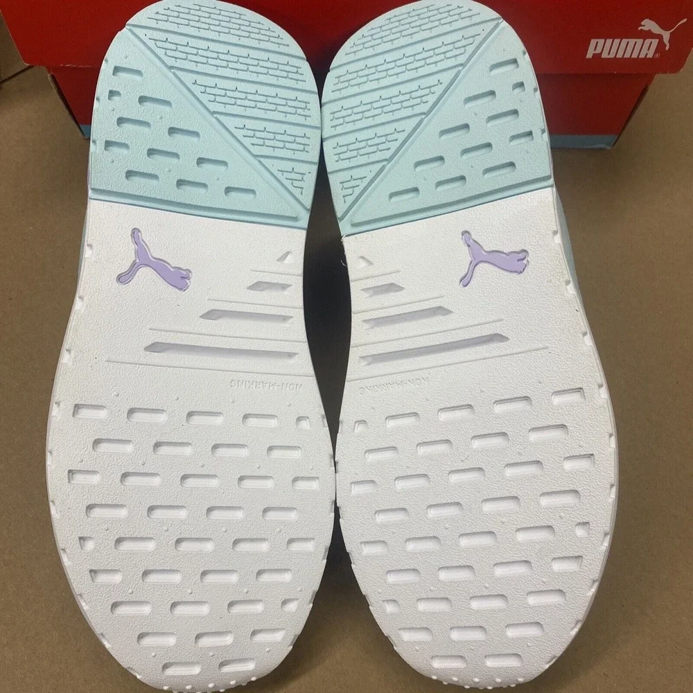Puma Anzarun Running Shoes Women's‎ 9.5 White Glow Light Lavender 374255-22